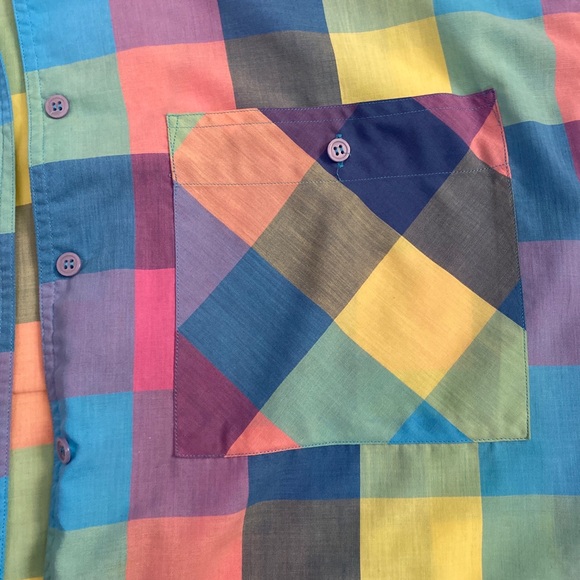 Woman’s x-large colorblock summer blouse-Kelly Harper. Size 38. - Picture 4 of 7